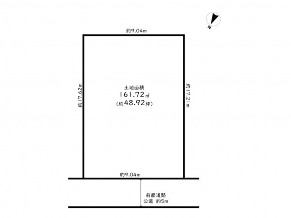 高槻市日吉台、土地の間取り画像です