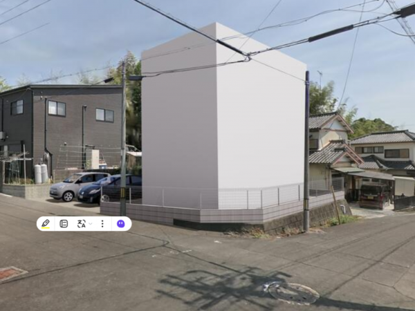 豊橋市大岩町、土地の外観画像です