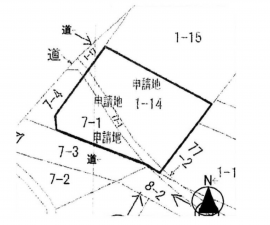 豊橋市杉山町、土地の間取り画像です