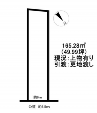 豊橋市大岩町、土地の間取り画像です