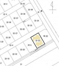 豊橋市神野新田町、土地の間取り画像です