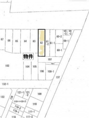 豊橋市南旭町、土地の間取り画像です