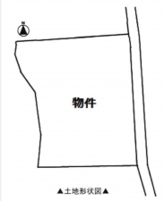 豊橋市高師本郷町、土地の間取り画像です
