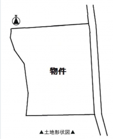 豊橋市高師本郷町、土地の間取り画像です