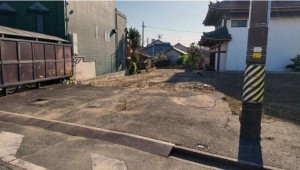 豊橋市船町、土地の前面道路を含む現地写真画像です