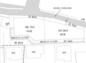 豊橋市花田町、土地の間取り画像です