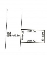 豊橋市忠興、土地の間取り画像です