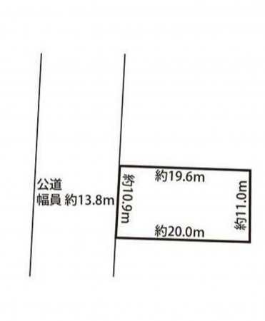 豊橋市忠興、土地の間取り画像です