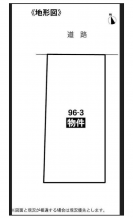 豊橋市東光町、土地の間取り画像です