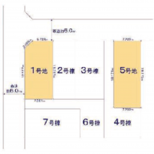 豊橋市多米中町、土地の間取り画像です