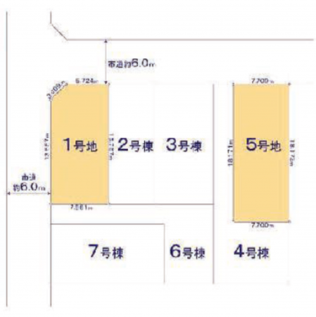 豊橋市多米中町、土地の間取り画像です