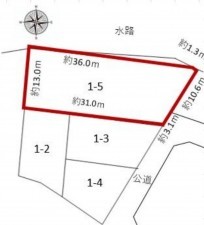 豊橋市、土地の間取り画像です