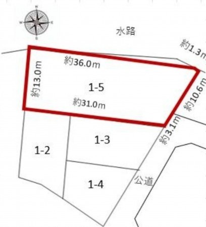 豊橋市、土地の間取り画像です