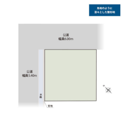 豊橋市東幸町、土地の間取り画像です