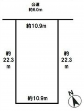豊橋市春日町、土地の間取り画像です