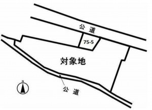 豊橋市花田町、土地の間取り画像です