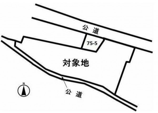 豊橋市花田町、土地の間取り画像です