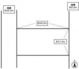 豊橋市西小鷹野、土地の間取り画像です