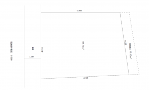豊橋市花田町、土地の間取り画像です