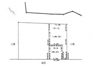 豊橋市前田南町、土地の間取り画像です