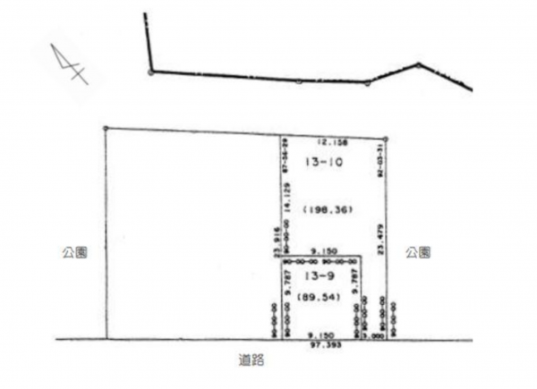 豊橋市前田南町、土地の間取り画像です