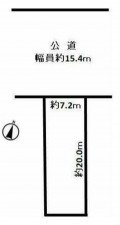 豊橋市西羽田町、土地の間取り画像です