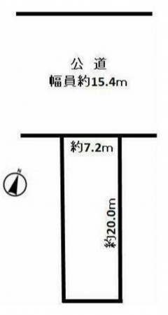 豊橋市西羽田町、土地の間取り画像です