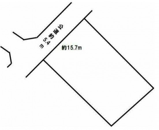 豊橋市三ノ輪町、土地の間取り画像です