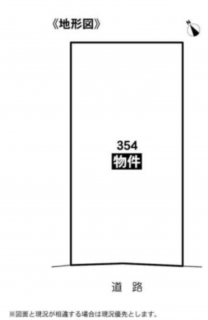 豊橋市東新町、土地の間取り画像です