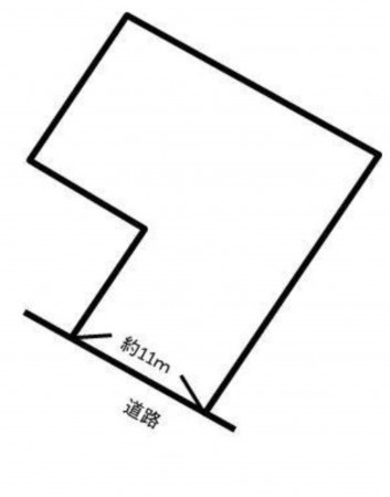 豊橋市井原町、土地の間取り画像です