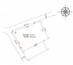 豊橋市老松町、土地の間取り画像です