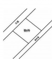 豊橋市つつじが丘、土地の間取り画像です