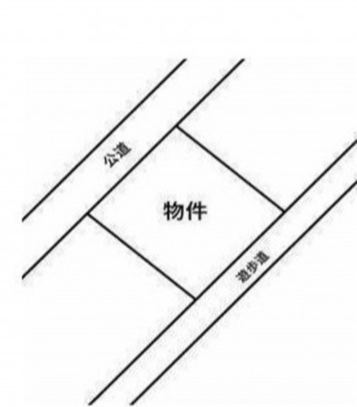 豊橋市つつじが丘、土地の間取り画像です