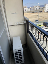 豊橋市花田一番町、マンションのバルコニー画像です