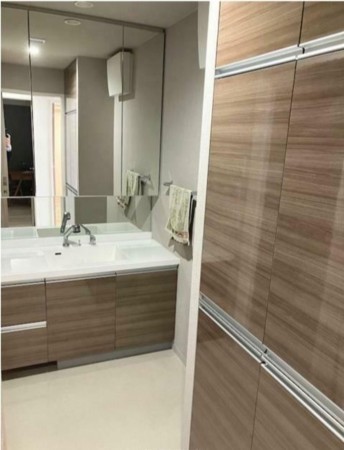 豊橋市前田中町、マンションの洗面画像です