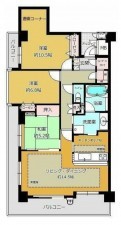 豊橋市広小路、マンションの間取り画像です