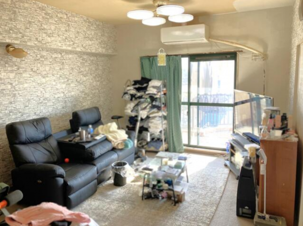 豊橋市有楽町、マンションの居間画像です