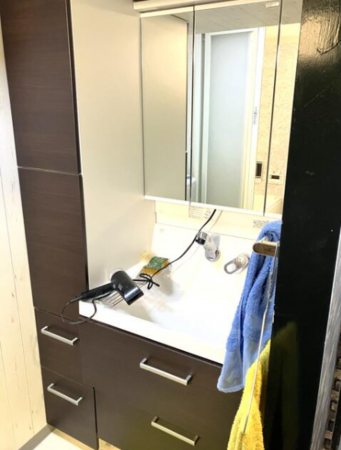 豊橋市有楽町、マンションの洗面画像です