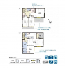 豊橋市吾妻町、新築一戸建ての間取り画像です