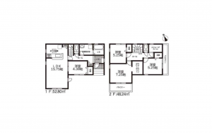 豊橋市牛川町、新築一戸建ての間取り画像です
