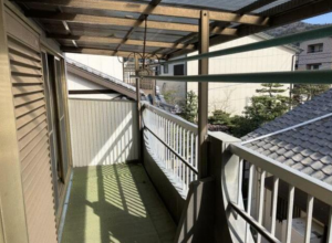 豊橋市緑ケ丘、中古一戸建てのバルコニー画像です