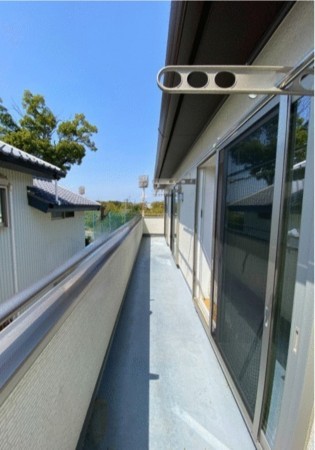 豊橋市向山町、中古一戸建てのバルコニー画像です