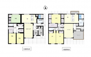 豊橋市三本木町、中古一戸建ての間取り画像です