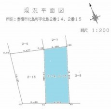 豊橋市北島町、土地の間取り画像です
