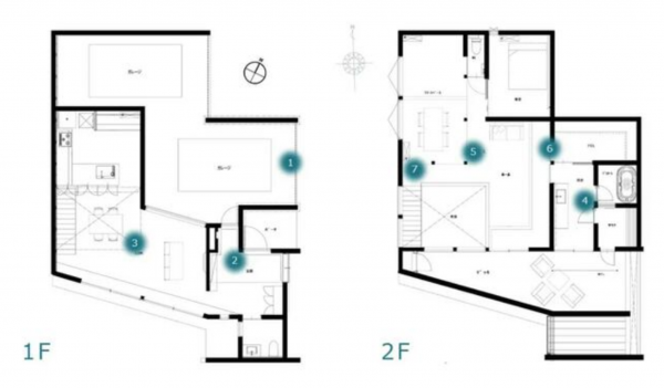 豊橋市向山町、中古一戸建ての間取り画像です
