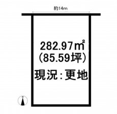 豊橋市大岩町、土地の間取り画像です