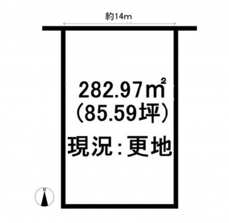豊橋市大岩町、土地の間取り画像です
