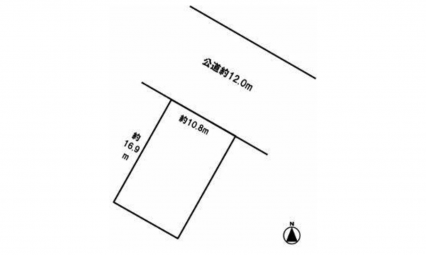 豊橋市飯村南、土地の間取り画像です