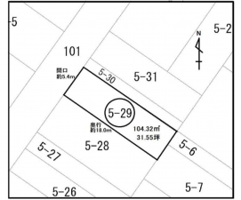豊橋市前田南町、土地の間取り画像です