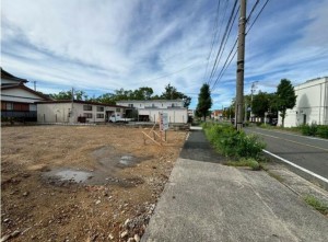 豊橋市南牛川、土地の前面道路を含む現地写真画像です